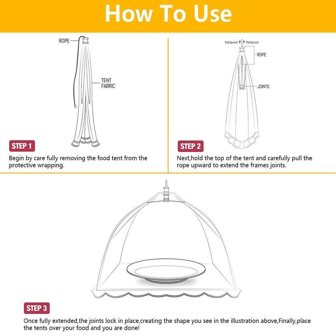 Reusable and Collapsible Food Cover Tent